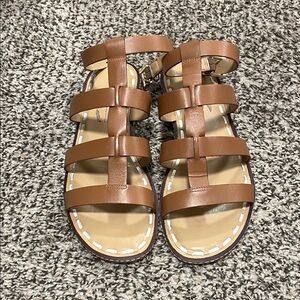 Michael Kors Brown Strappy Gladiator Sandals